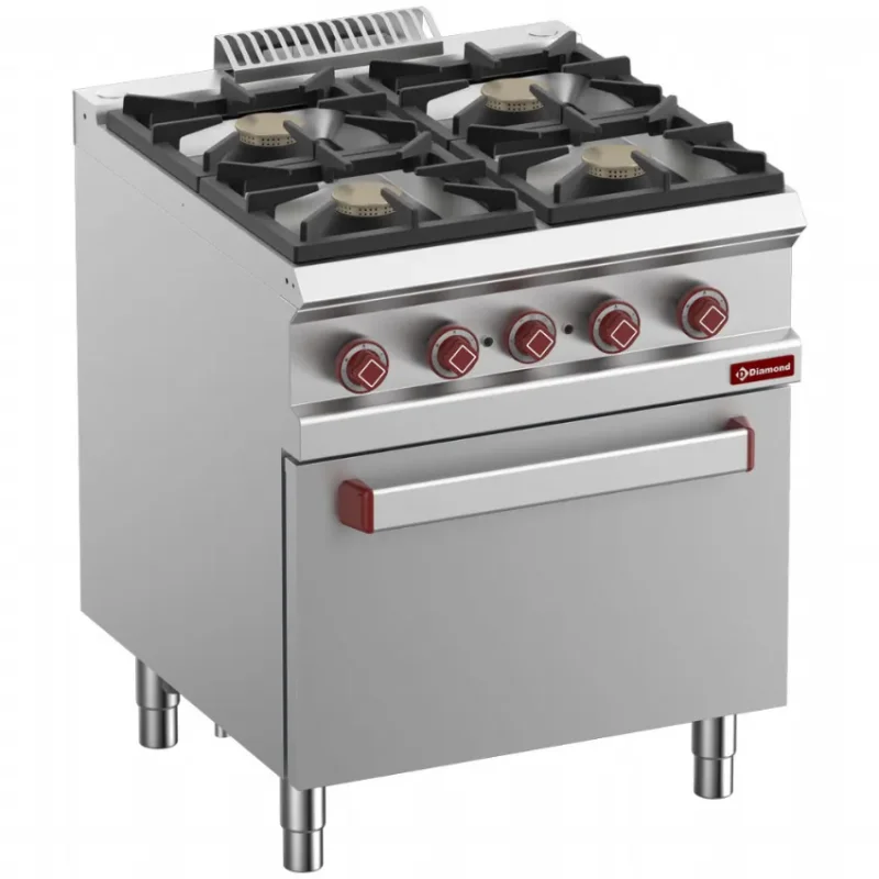 Fourneau 4 feux gaz, four électrique a convection gn 1/1 Dernière Chance