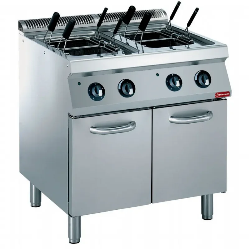 Cuiseur a pates électrique 2 x24,5 litres sur armoires sans paniers Super Prix