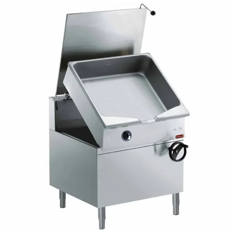 Sauteuse gaz basculante automatique cuve duomat 100 litres sur meuble Offre Spéciale