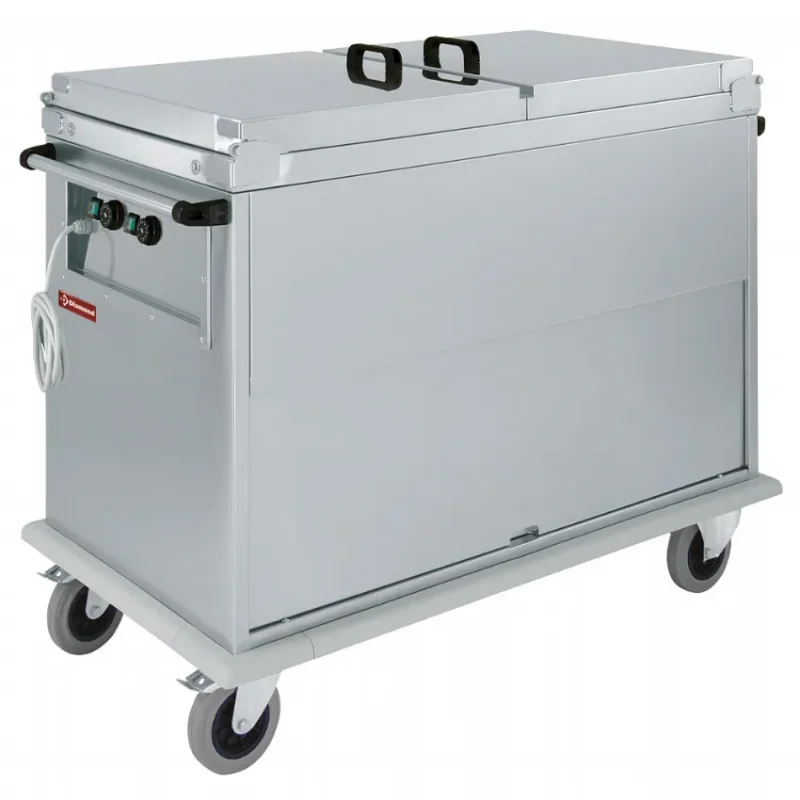Chariot bain-marie 2 x gn 1/1 couvert porte basculante accessoires Expédié Aujourd’hui
