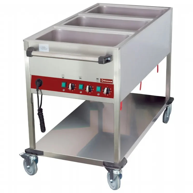 Chariot thermique 3 gn 1/1 - 3 températures accessoires Top Vente