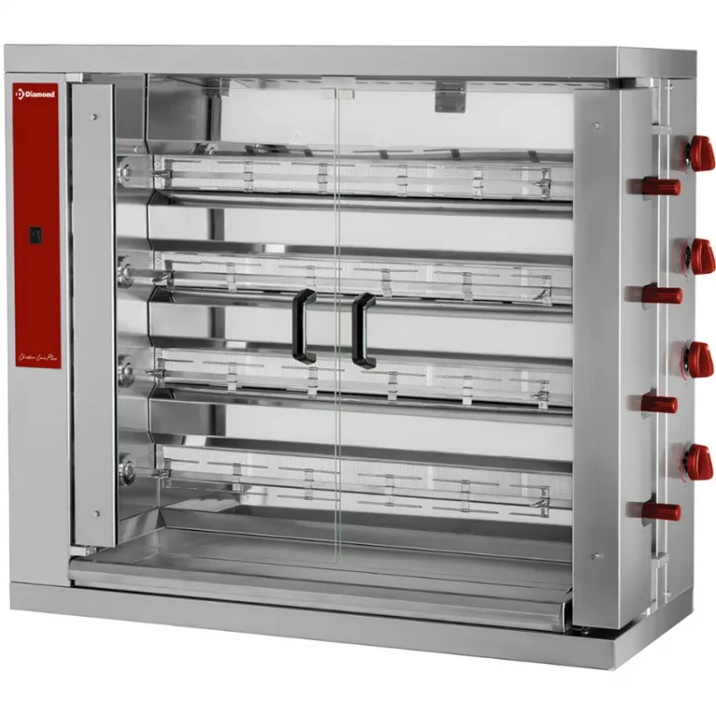 Rôtissoire gaz 4 broches (24poulets ) Retour Gratuit
