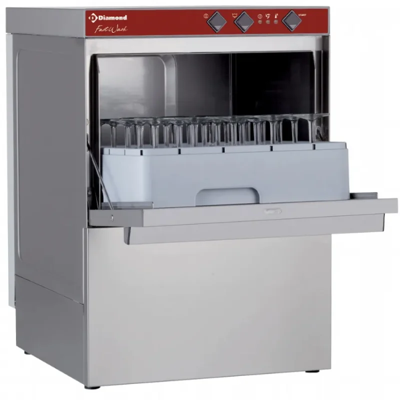 Lave-verre et vaisselle professionnel panier carré 450x450 mm - diamond promo Authentique