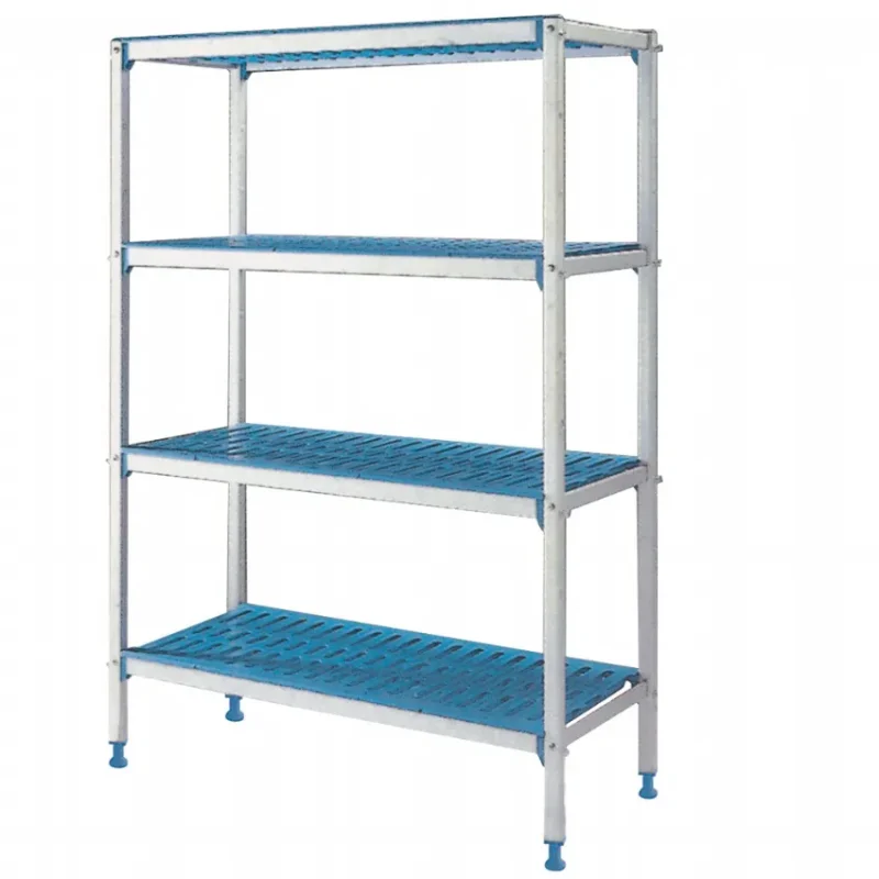 Vente Directe Étagère linéaire en aluminium anodisé 4 niveaux linéaire 4 niveaux 400 mm 3480x400xh1750