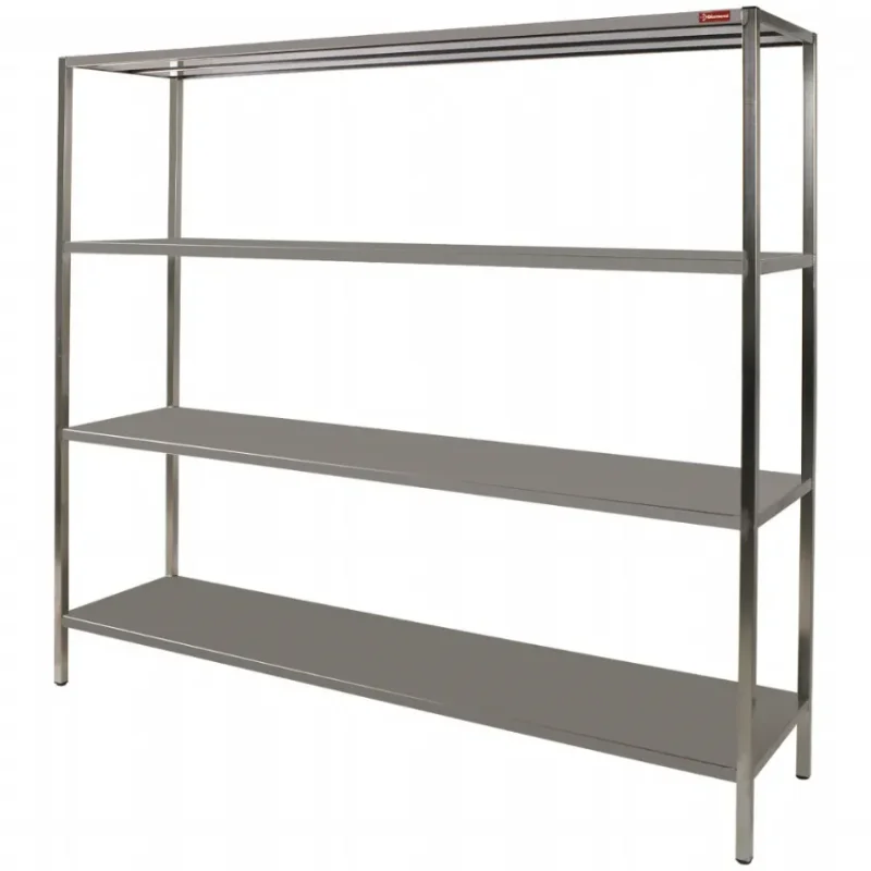 Étagère de rangement 4 niveaux standard line 1200x400xh1800 étagères inox rangement Satisfait Ou Remboursé