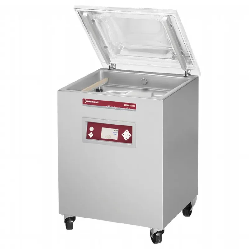 Populaire Machine sous-vide, cuve inox 600x475 xh200 machine sous-vide sur meuble a cloche 680x630xh1020