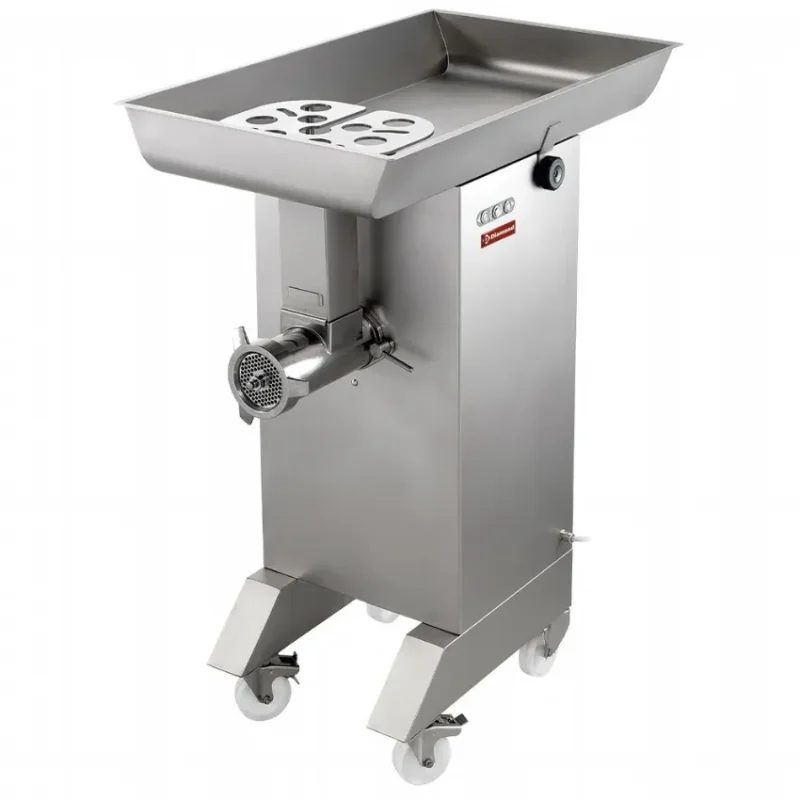 Hachoir en inox n°32, kg/h 700, diamètre 4 5 mm hachoirs a viande pro sur socle 560x900xh1126 Meilleur Prix