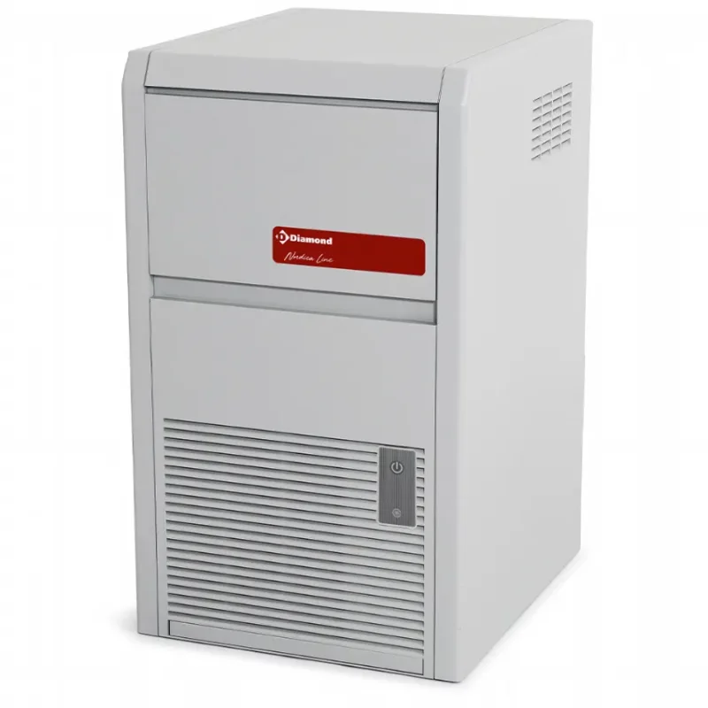 Promotion Saisonnière Machine a glaçons plein 22kg + réserve- eau condenseur a eau nordica line 355x404xh590