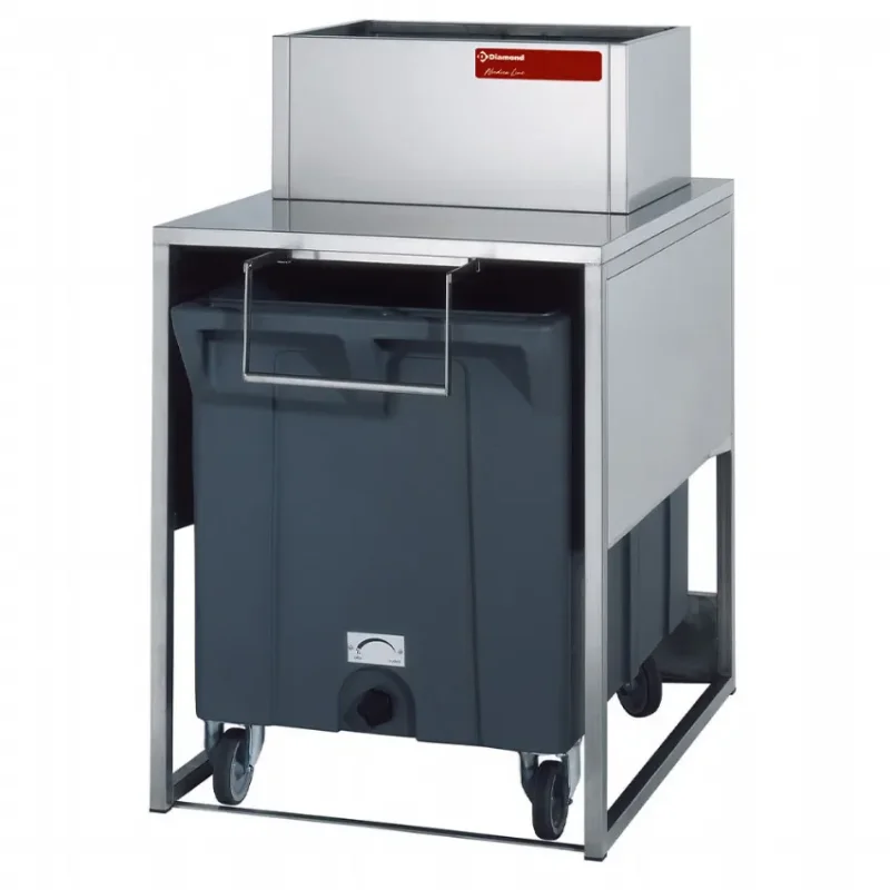 Remise Bac stockage avec chariot de de 108kg réserve stockage nordica line modulaire 795x1060xh1484