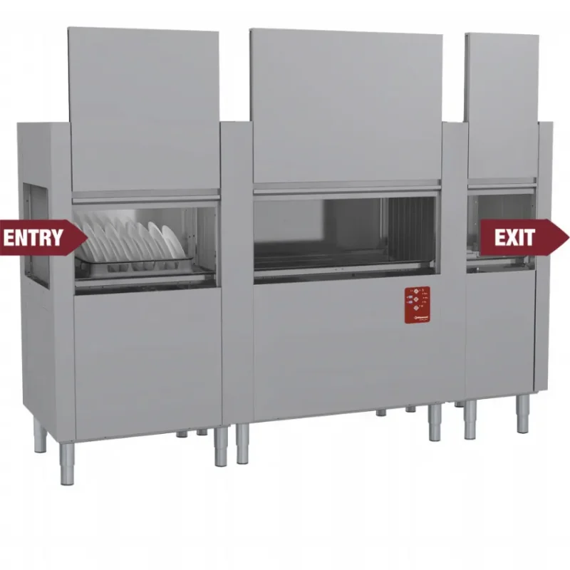 Meilleure Vente Lave-vaisselle à traction de paniers 220 paniers par heure traction plus line