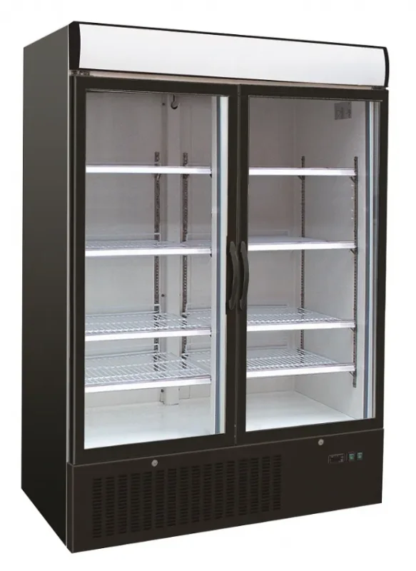 Achetez Aujourd’hui Réfrigérateur professionnel 2 portes en verre éclairage led ventilé 1079 l