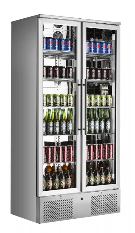 Réfrigérateur professionnel de bar haute 158 l inox ventilé Achat Immédiat