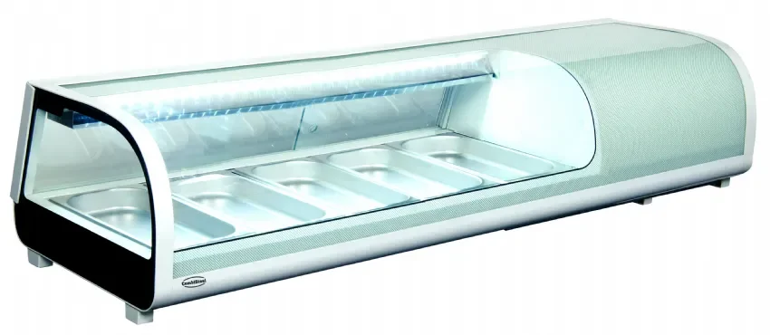 Vitrine à sushi réfrigérée éclairage led 52l Bon Marché
