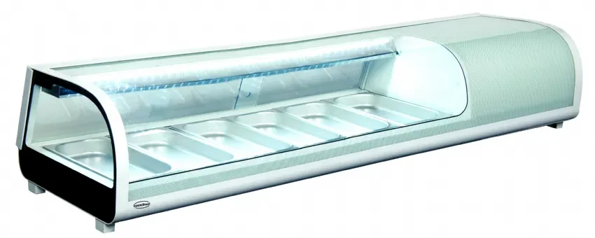 Offre Limitée Vitrine à sushi réfrigérée éclairage led 62l