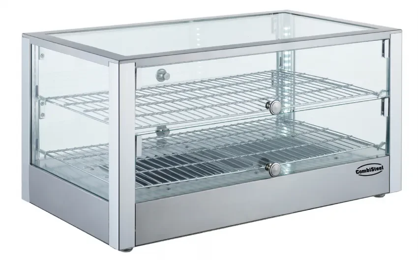 Vitrine de présentation maintien au chaud 1 étage 80l Paiement Sécurisé