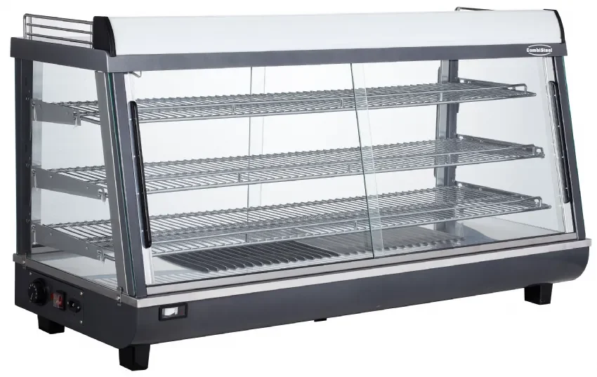 Vitrine de présentation maintien au chaud 3 étages 186l Prix Réduit