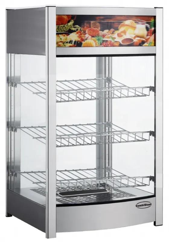Vitrine de présentation maintien au chaud 3 étages 97l Acheter En Ligne