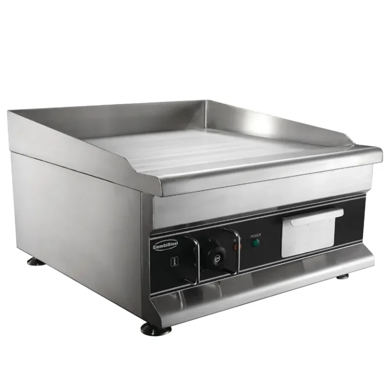 Plancha grill électrique surface lisse 1er prix 3kw monophasé 500*520 Satisfait Ou Remboursé