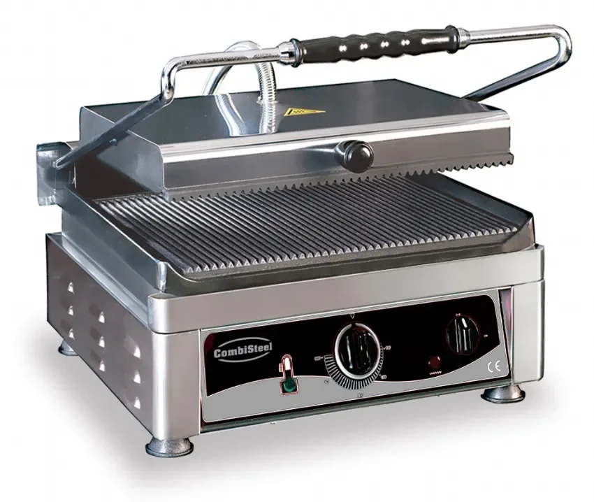 Solde Machine a panini professionnel surface rainurée 2,5kw 410*500