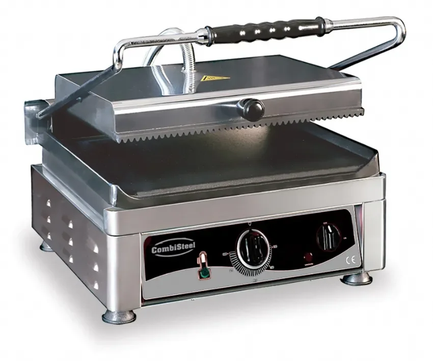 Machine a panini professionnel surface rainurée et lisse 2,5kw 410*500 Prix Promo