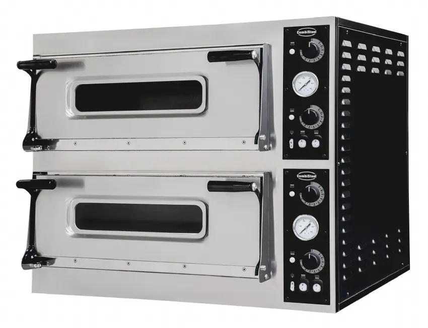 Vente Directe Four à pizza professionnel 13,8 kw plaques double 2 x 4 pizzas