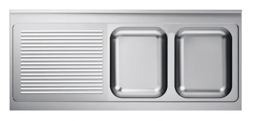 Bloc évier inox 600 seul x 2 à droite 2000 Vente Flash