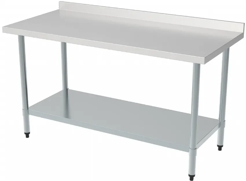 Table inox 1er prix étagère bord relève démontable 700 longueur 1000 Commander Vite