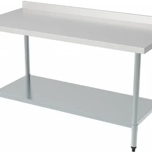 Achat Immédiat Table inox 1er prix étagère bord relève démontable 700 longueur 1600