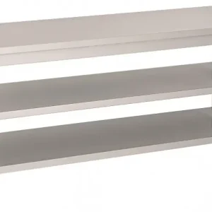Vente Flash Table travail inox 600 avec 2 étagères longueur 1000