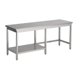 Table inox 700 ouvert et étagère longueur 1700 Offre Limitée