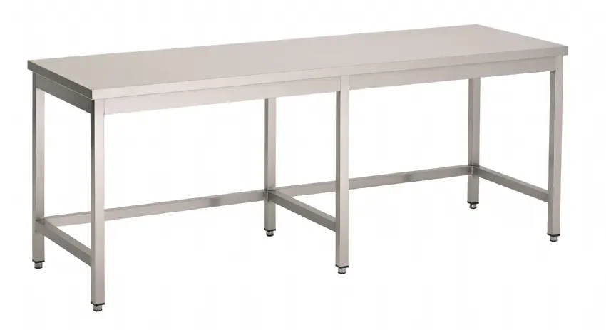 Achetez Aujourd’hui Table inox 600 ouvert en bas longueur 2400