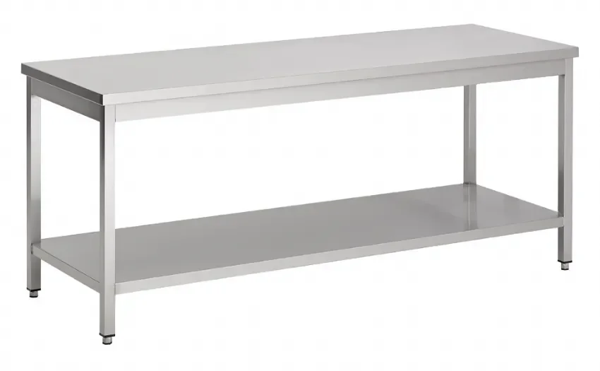 Commander Maintenant Table inox pro 700 avec étagère longueur 900