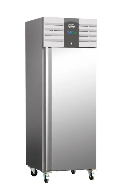 Soldes Réfrigérateur 1 porte professionnel inox intérieur alu ventilé 600 litres