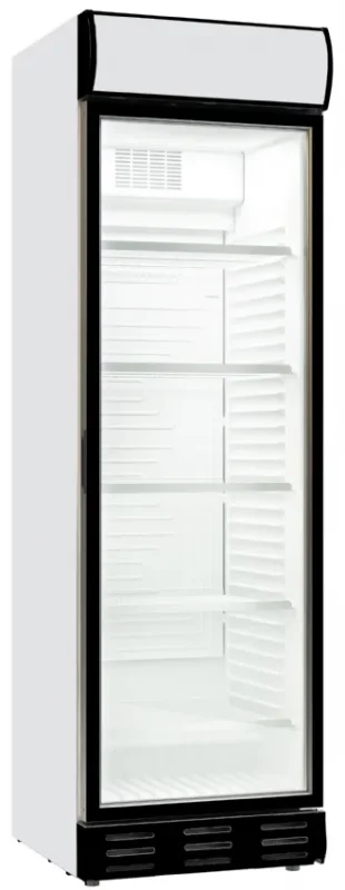 Réfrigérateur professionnel 1 porte en verre ventilé 382 l Expédié Aujourd’hui