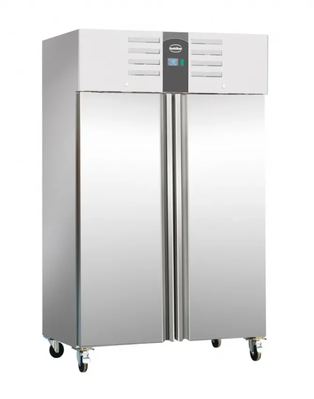 Congélateur 2 portes professionnel en inox intérieur alu ventilé 1200 litres Jusqu’à Épuisement Des Stocks