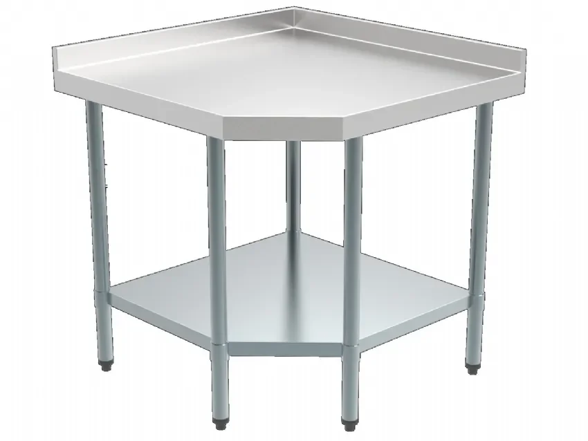 Table inox d'angle 900/900 Nouvelle Collection