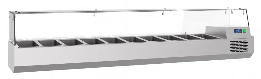 Saladette a poser pizza réfrigère 2100mm bacs 10x 1/3 gn pro line - bac non inclus Usine Directe