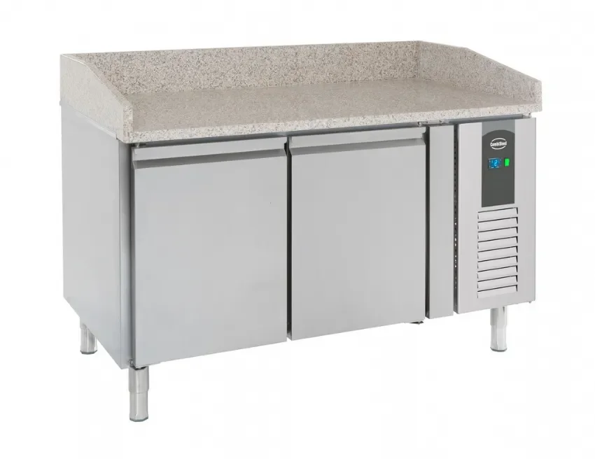 Petit Prix Table préparation pour pizza 2 portes dessus granit sans kit