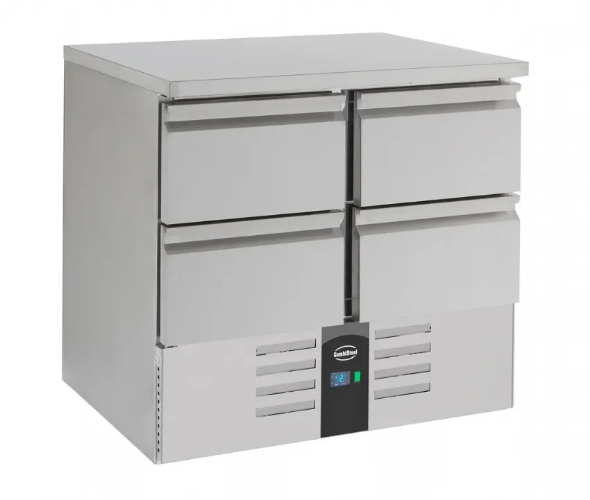 Remise Table réfrigérée de 4 tiroirs ventilé profondeur 700