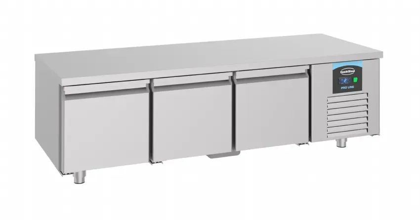 Soubassement réfrigérée 3 portes option tiroirs pro line Meilleure Vente