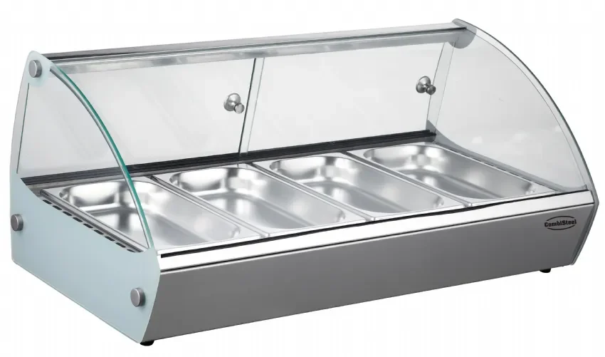 Expédition Rapide Vitrine de présentation maintien au chaud pour bac 1/3 gn x4