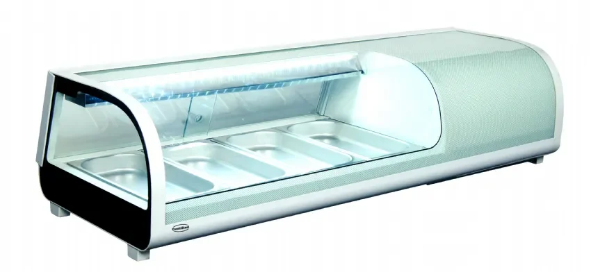 Prix Promo Vitrine à sushi réfrigérée éclairage led 42l