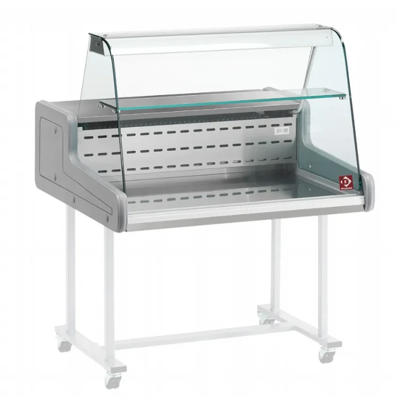 Comptoir vitrine réfrigérée vitre bombée super plus gaz r290 1000x930xh660 Pas Cher
