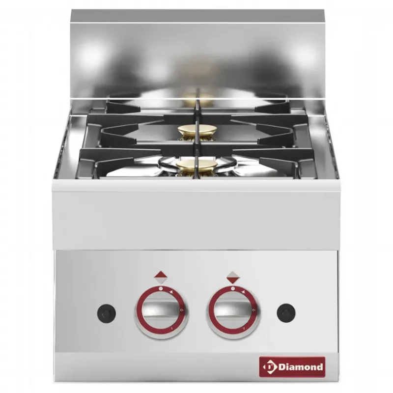 Cuisinière gaz 2 feux vifs à poser - 400x650x280/380 mm Dernier Modèle