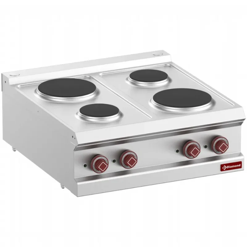 Must-Have Cuisinière électrique 4 plaques rondes à poser