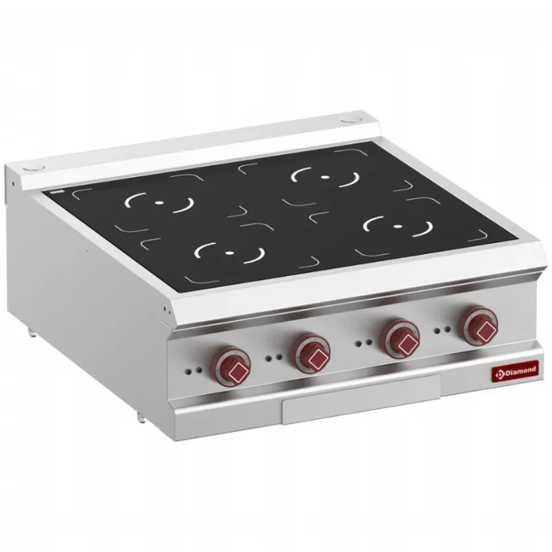 Cuisinière électrique de table avec 4 foyers à induction de 3.5kw - profondeur 700 Livraison Express