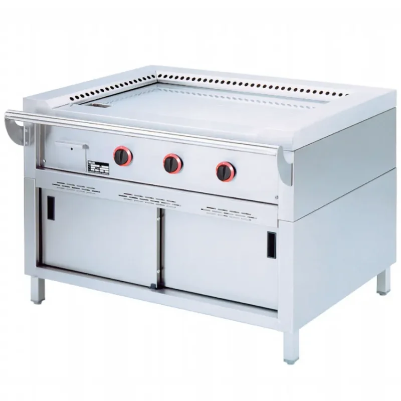 Teppan yaki gaz 3zones armoire Pas Cher
