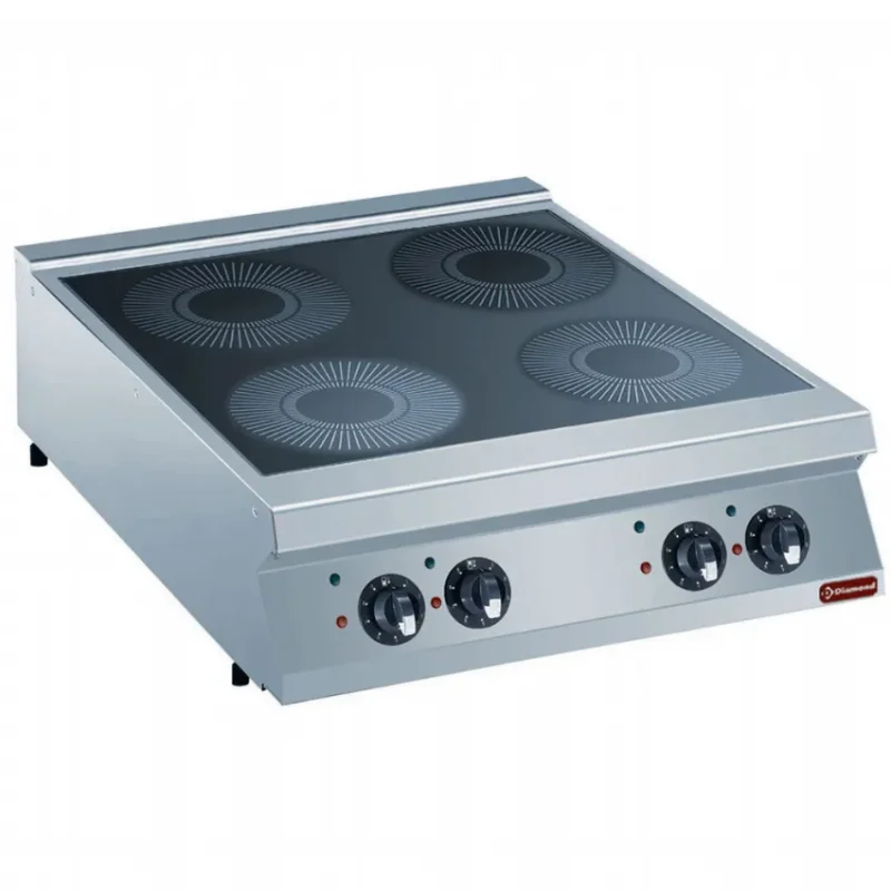 Prix Promo Cuisinière électrique 4 foyers induction a poser