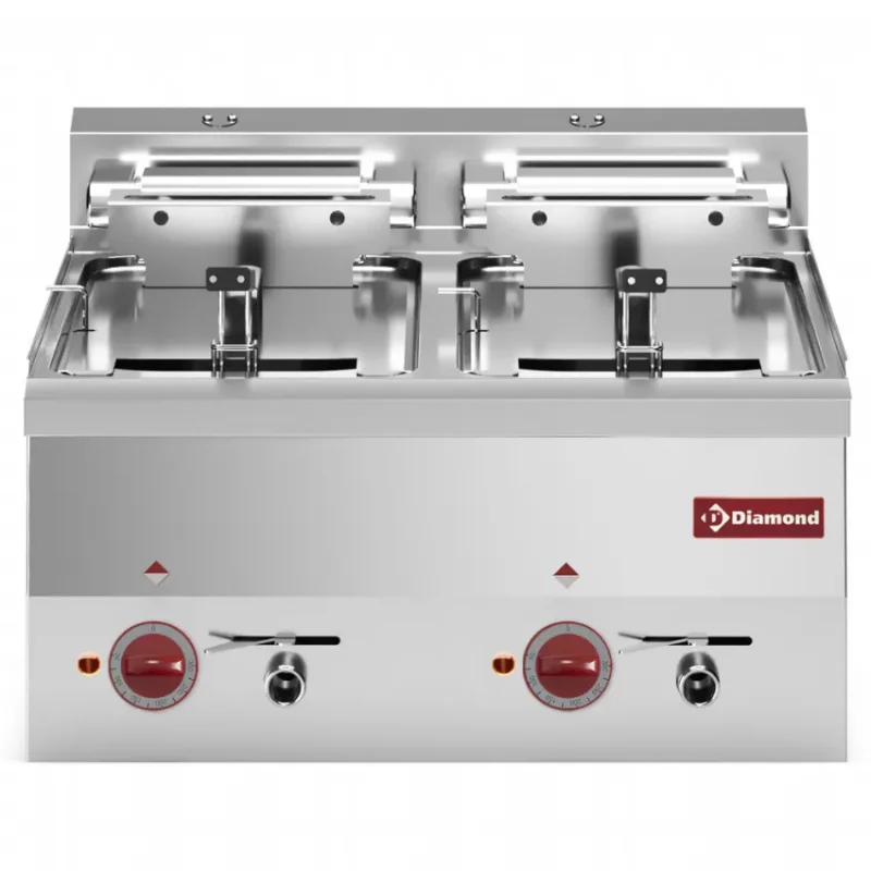 Friteuse s-powerfull électrique 2 x10 litres à poser - 600x600x280/400 mm Offre Exclusive