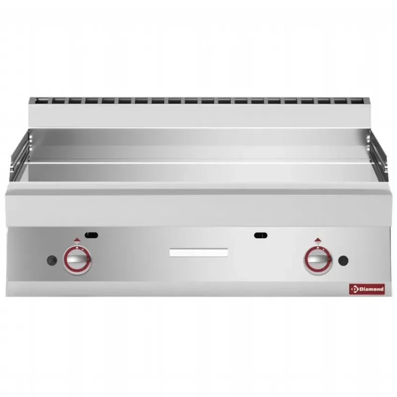 Plaque cuisson gaz extra-large lisse chrome Haute Qualité